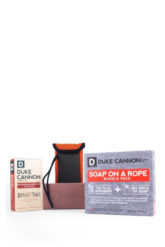 Duke Cannon Soap On A Rope Bundle Pack Tactical Scrubber & Soap