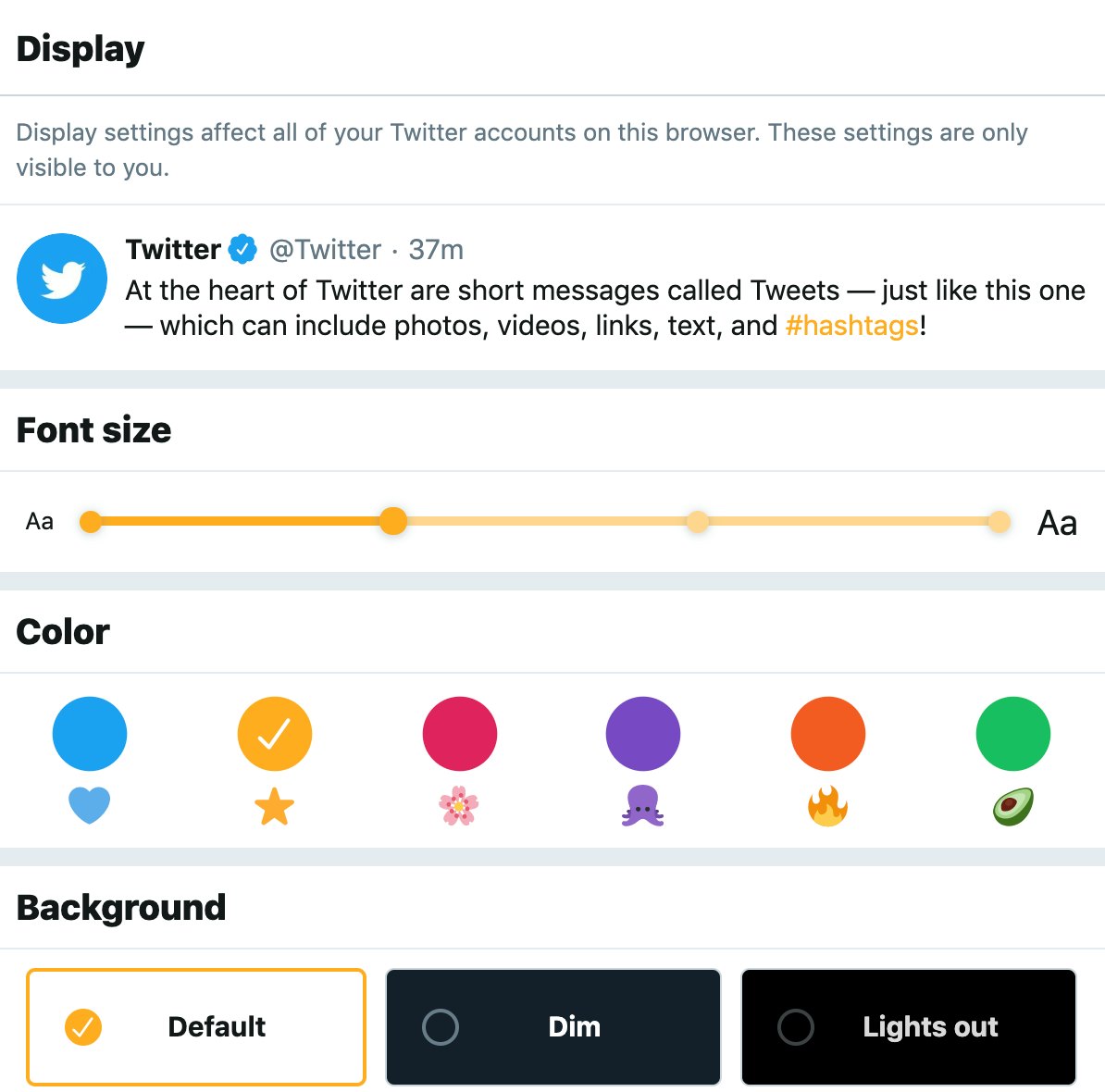 twitter for mac increase font size