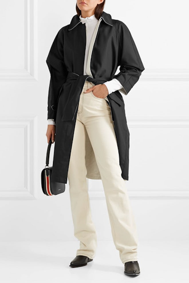 The Barbara Reversible Cotton-Blend Canvas And Silk-Crepe Trench Coat