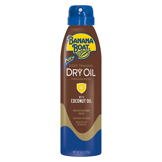 Banana Boat UltraMist Deep Tanning Dry Oil Continuous Clear Spray SPF 4 