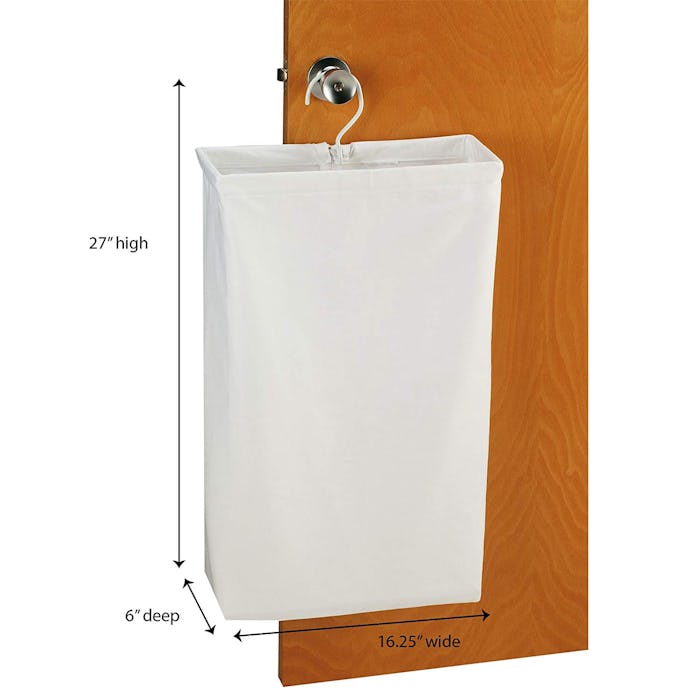 Household Essentials Hanging Cotton Laundry Bag