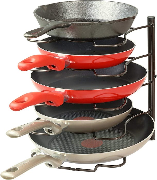 Simple Houseware Pan and Pot Lid Organizer Rack Holder 