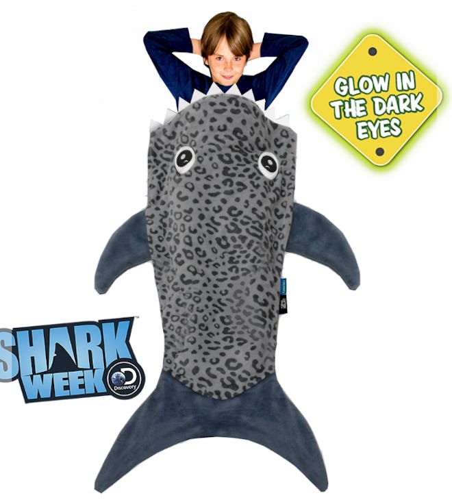 NEW Official Shark Week Glow in the Dark Leopard Shark Blanket