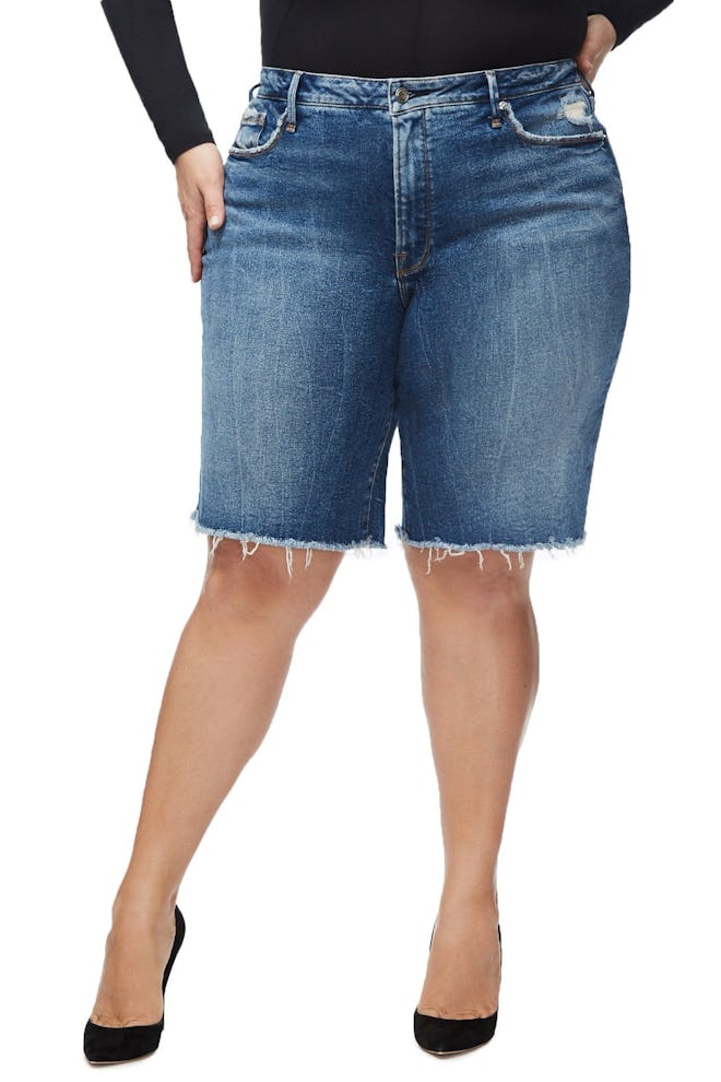 The Bermuda Distressed Jean Shorts