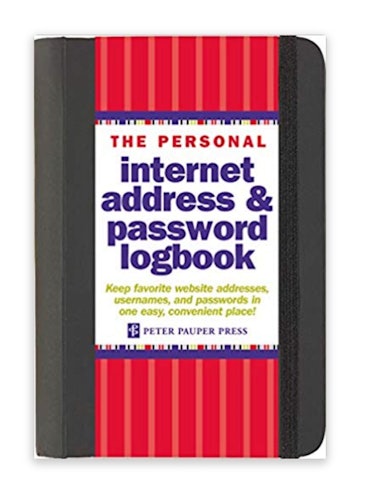 Peter Pauper Press Password Log Book