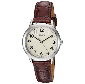 Timex Women's Easy Reader Leather Strap 
