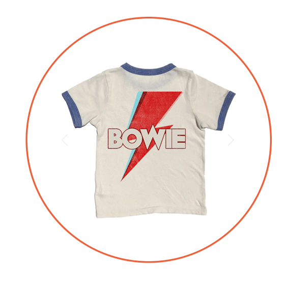 David Bowie Vintage Wash Ringer Tee