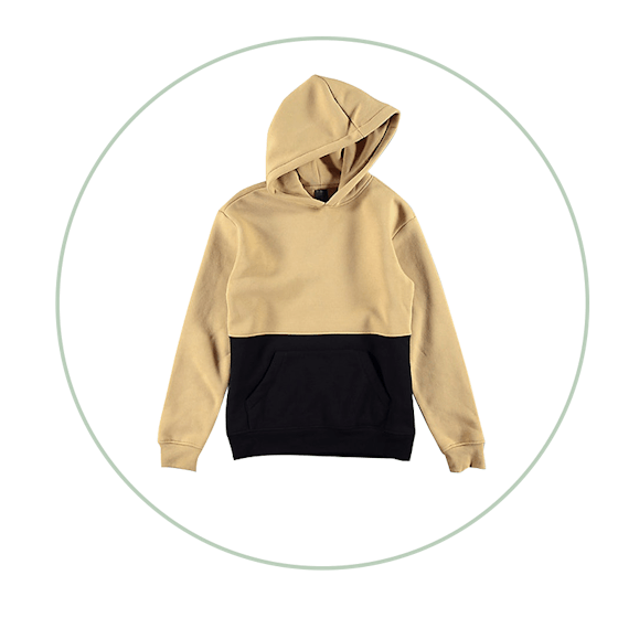 Zine Mass Black & Tan Hoodie