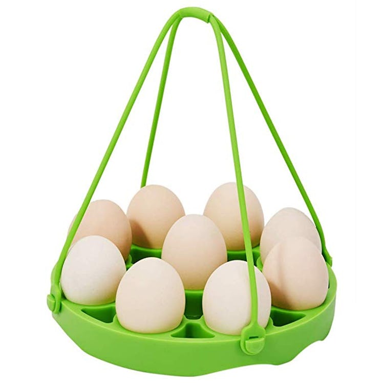 PRAMOO Silicone Egg Steamer Rack for Instant Pot