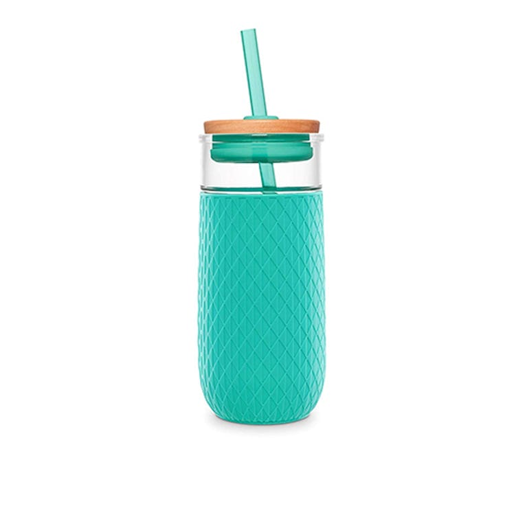 Ello Devon 20 Oz Glass Tumbler Straw