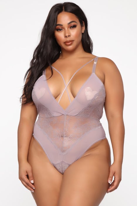 Manipulation Teddy Bodysuit - Lilac