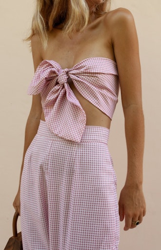 Micky Bandeau - Pink Gingham 