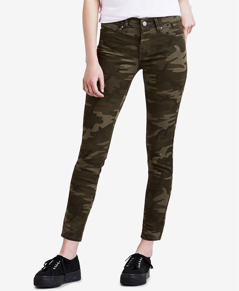 Levi's® 711 Camo-Print Skinny Ankle Jeans