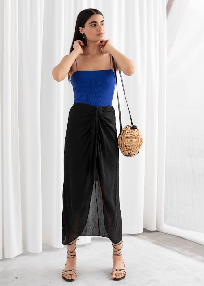 Midi Sarong Skirt