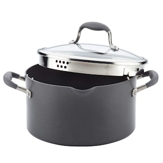 Anolon Advanced Hard-Anodized Pot With Locking Straining