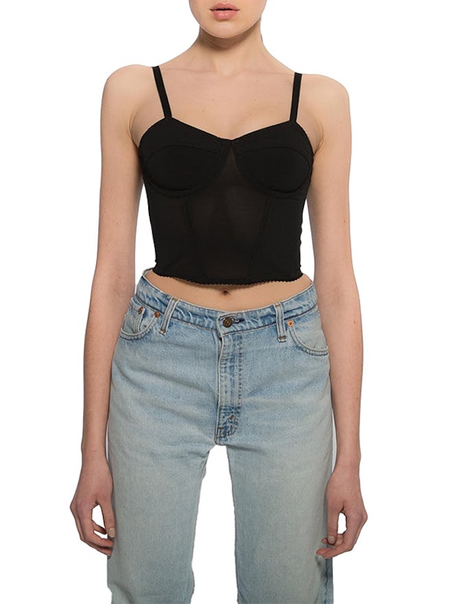 Mesh Bustier Top