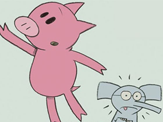 An illustration of 'Elephant & Piggie'
