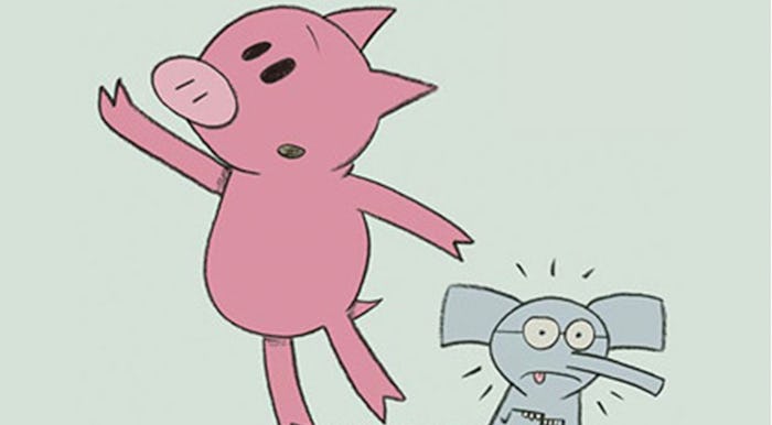 An illustration of 'Elephant & Piggie'