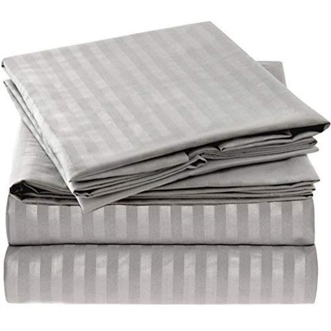 Mellanni Striped Bed Sheet Set
