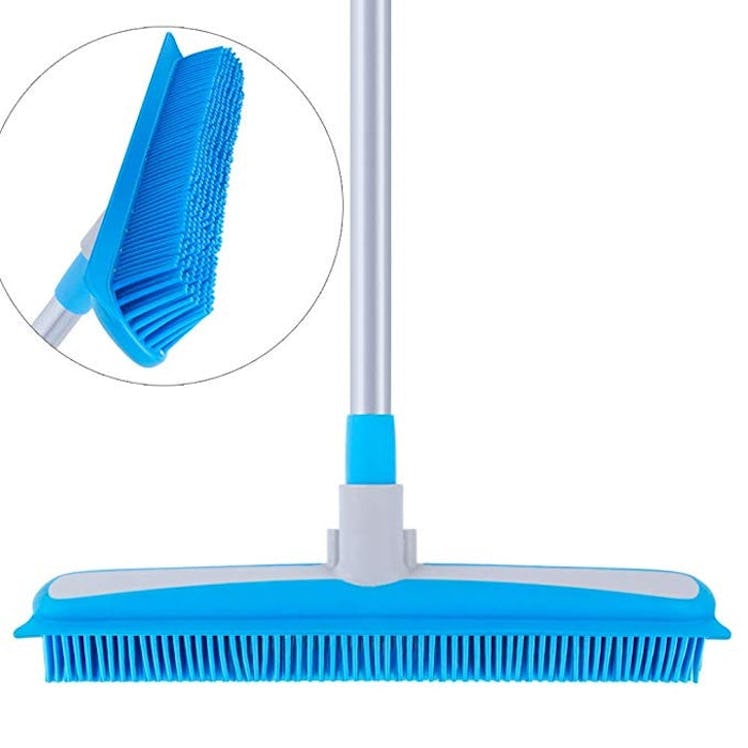 Mr. Siga Soft Bristle Rubber Broom and Squeegee