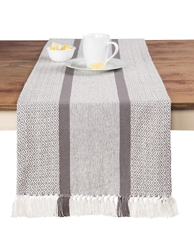 Sticky Toffee Woven Table Runner