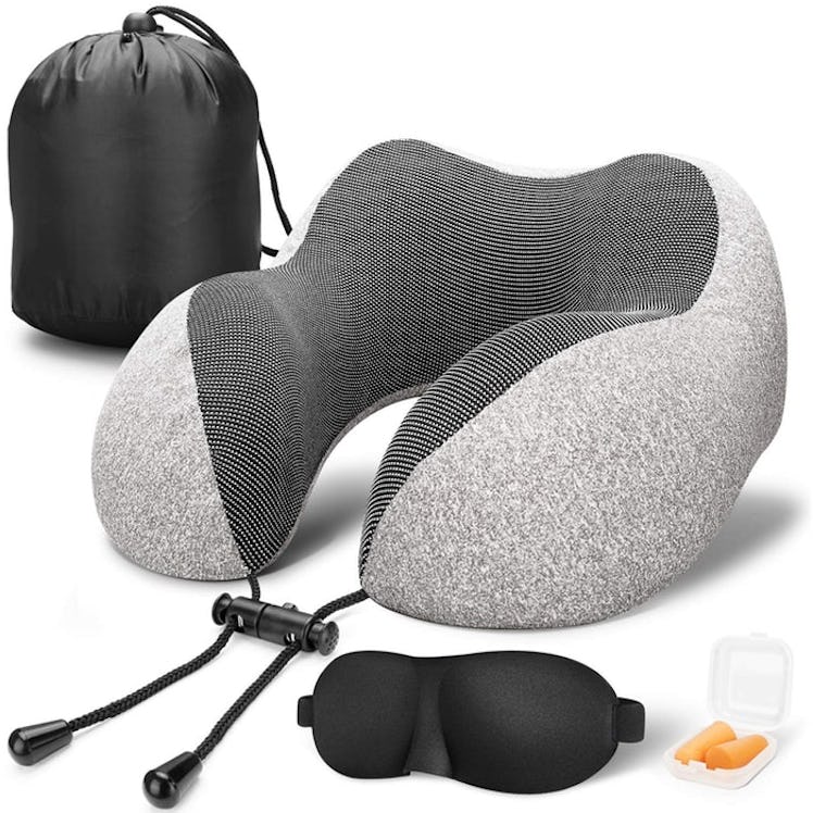 MLVOC Memory Foam Travel Pillow