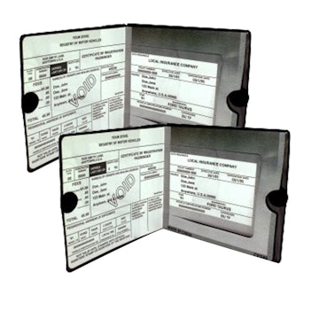 Sterling Registration Document Wallet Holders (2 Pack)