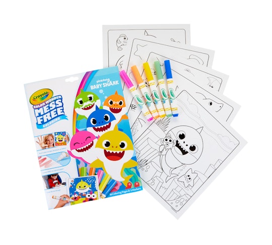 baby shark color wonder sets are now available  it's the