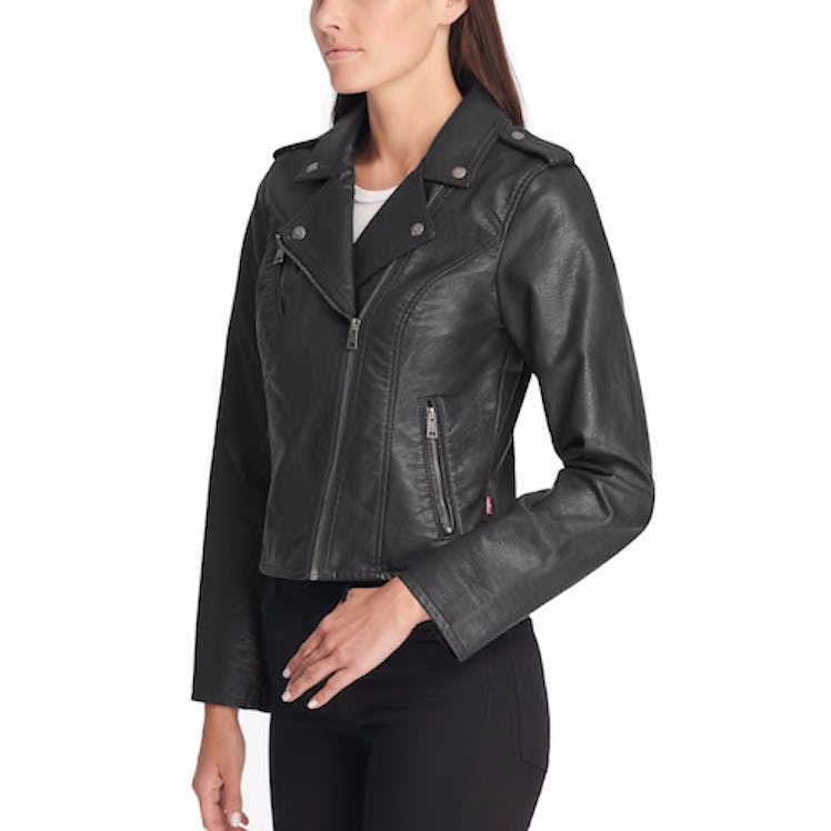 Levi's® Classic Faux-Leather Motorcycle Jacket