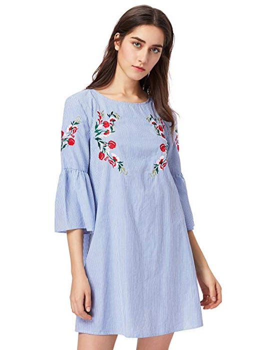 Floerns Bell Sleeve Mini Dress