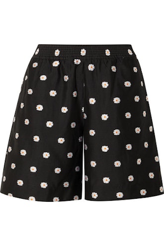 Asuka Floral-Jacquard Shorts