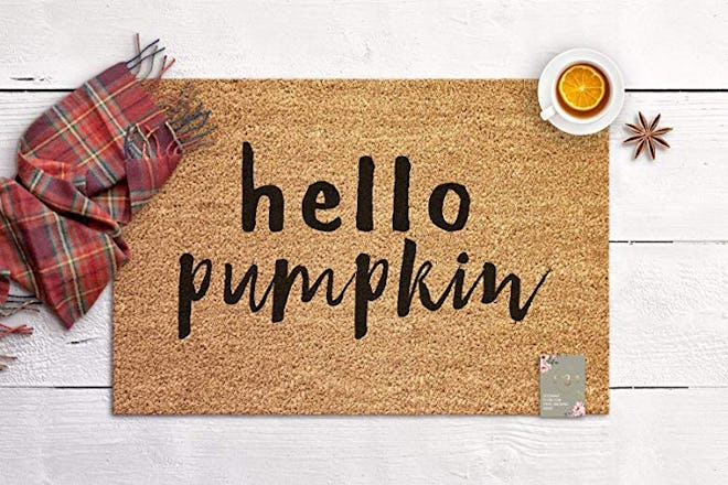 "Hello Pumpkin" Doormat 