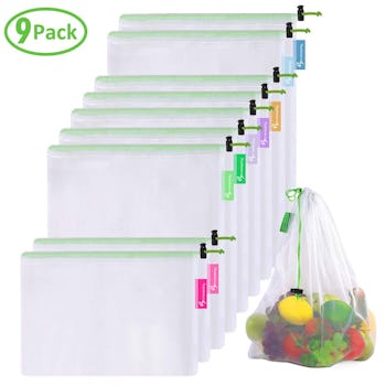 Btromeshy Reusable Mesh Produce Bags (9 Pack)