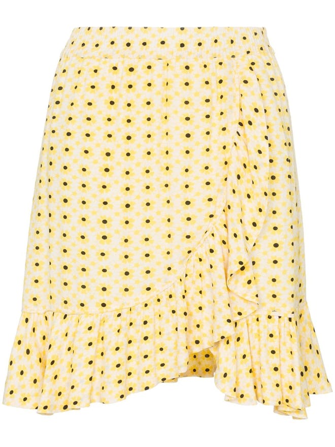 Daisy Print Wrap Skirt