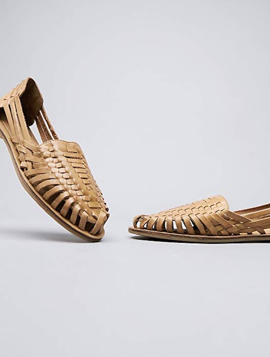 find. Plaited Leather Moccasins