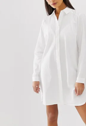 emily ratajkowski white shirt dress Emily Ratajkowski Wearing White Brock Collection Dress