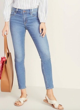 Mid-Rise Super Skinny Ankle Jeans
