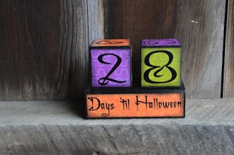 Halloween Countdown Advent Blocks
