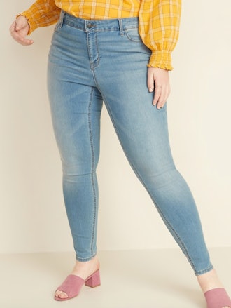 Mid-Rise Super Skinny Ankle Jeans Plus