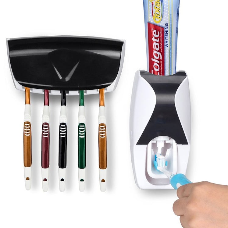 Wikor Toothbrush Holder And Automatic Toothpaste Dispenser