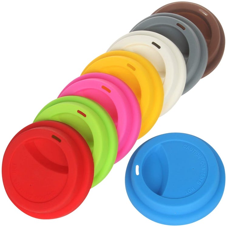  Yilove Silicone Coffee Cup Lids (8-Pack)