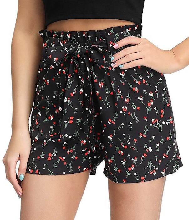 Grace Karin Tie-Waist Casual Shorts 