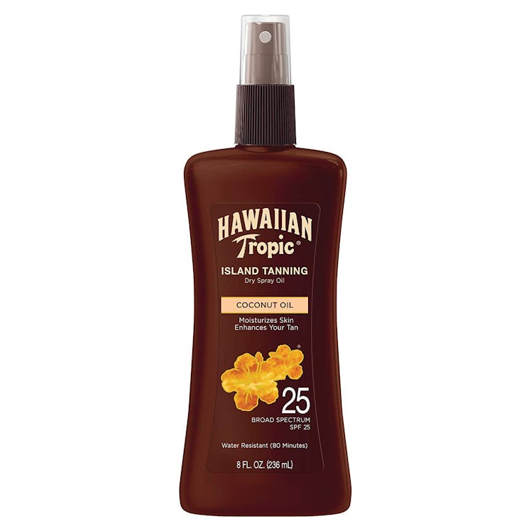 Hawaiian Tropic Tanning Oil Pump Spray, SPF 25