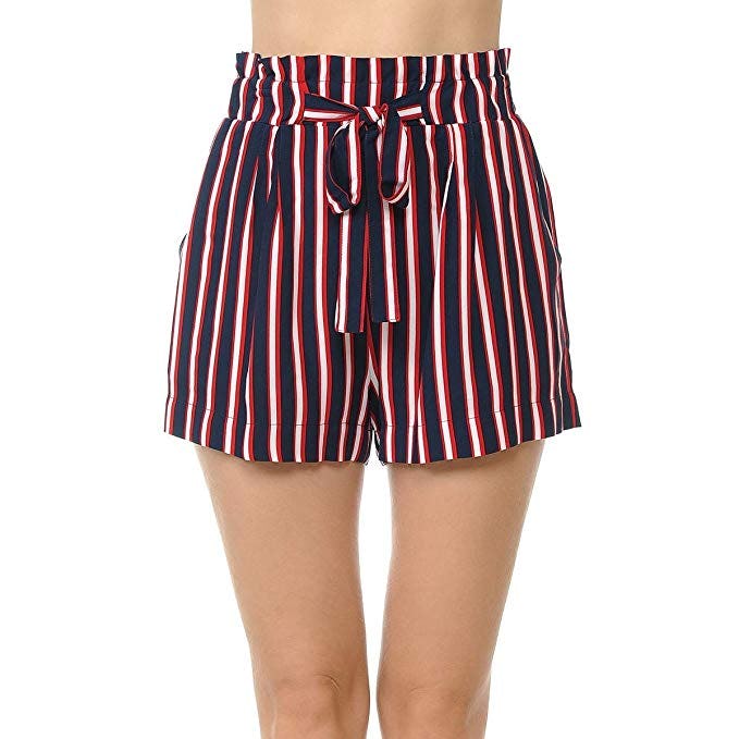 Lock and Love Casual Belted Shorts 