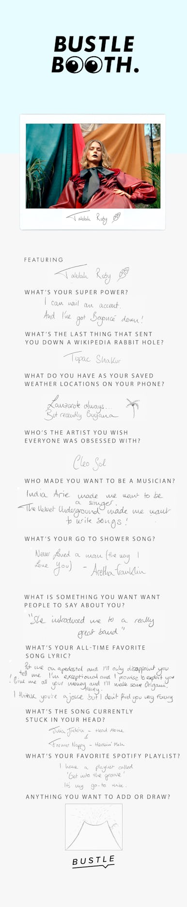 Talulah Ruby On Knowing Herself, Billie Holiday, & Growing Up In Lanzarote