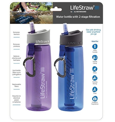 LifeStraw Go Water Filter Bottles with 2-Stage Integrated Filter Straw