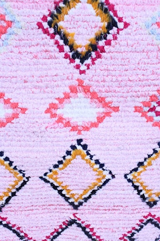 Pink Boucherouite Rug