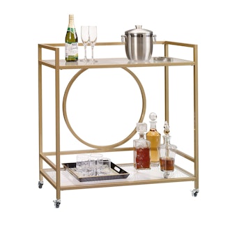 Sauder 417828 International Lux Bar Cart