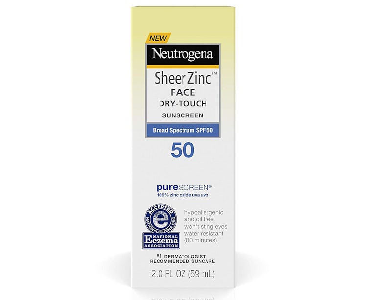 Neutrogena Sheer Zinc Oxide Dry-Touch Face Sunscreen SPF 50, 2 Oz.