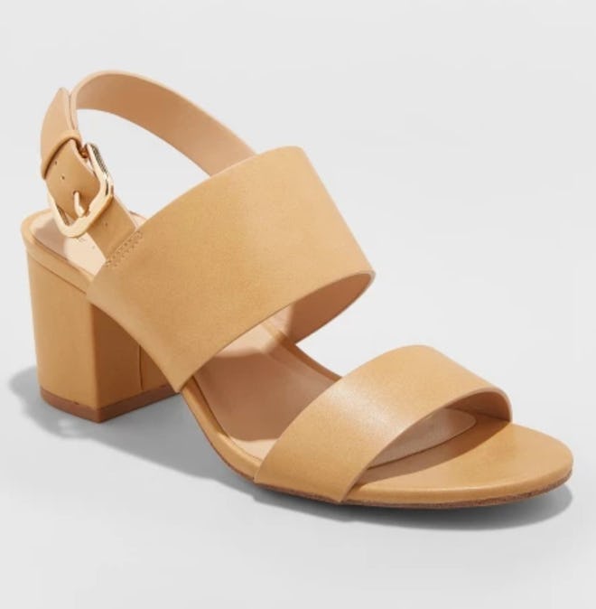 A New Day Haley Two Strap City Sandal Pumps